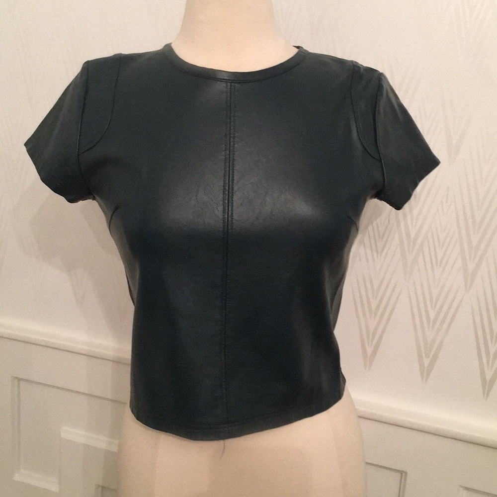 Bishop+young Pleather top S